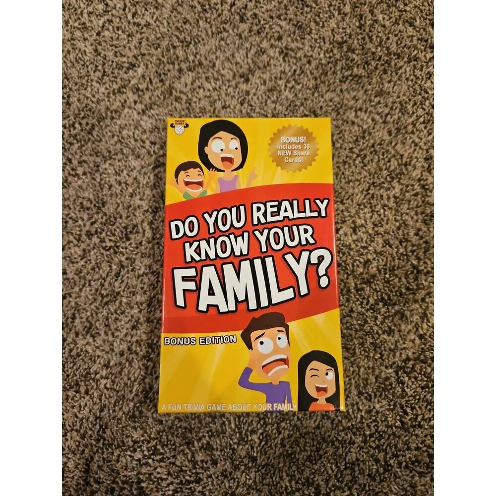 Do You Really Know Your Family? Bonus Edition Card Game Family Fun Brand New